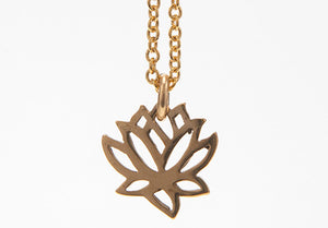 Gold Vermeil Lotus Necklace